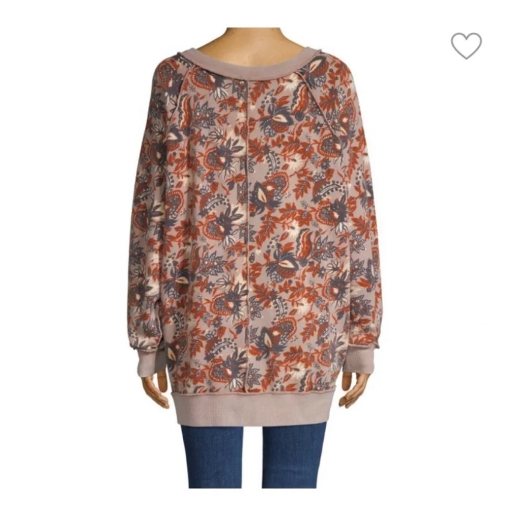 Free People Go On Get Floral Pullover Sweater - Picture 4 of 6
